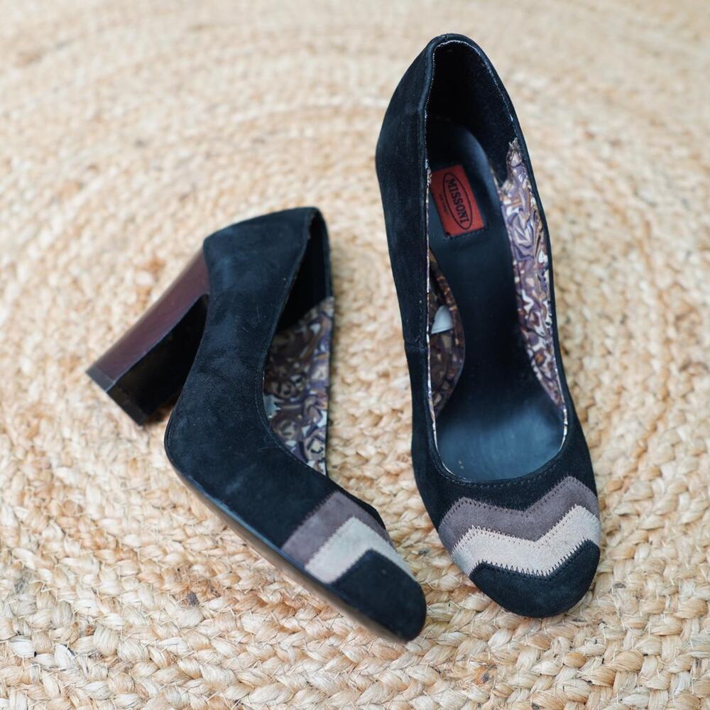 Missoni for Target Suede Block Heels US 6